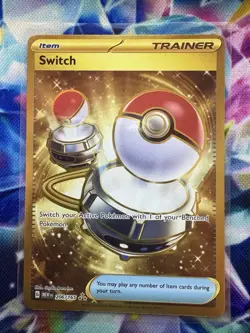 Pokemon Switch 206/165 Scarlet & Violet 151 Gold Hyper Rare - Image 1