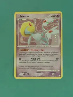 2007 Pokemon Uxie LV. 50 Holo Mysterious Treasures 18/123 NRMT - Image 1