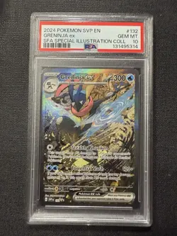 (PSA 10 Gem Mint) 2024 Pokemon Greninja ex Shrouded Fable SIR Promo #132 - Image 1