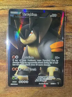 Terrakion Full Art 99/101 Noble Victories Holo Pokemon TCG NM - Image 1