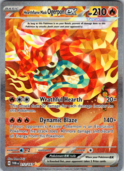 Hearthflame Mask Ogerpon ex 212/167 SV06: TWM Special Illustration Rare - NM - Image 1