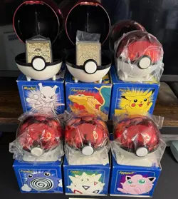 1999 Burger King Pokemon 23K Gold Plated Complete Set Of 6 ( 4 sealed) - Image 1