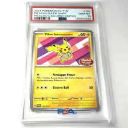 PSA 10 Pokemon Indonesian Pikachu Batik 190/SV-P Journey Campaign Promo 2024 - Image 1