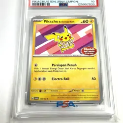 PSA 10 Pokemon Indonesian Pikachu Batik 190/SV-P Journey Campaign Promo 2024 - Image 2