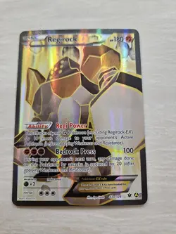 Pokemon TCG Regirock EX 43a/124 Alt Art XY Premium Trainer Collection Promo - Image 1