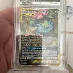 Venusaur & Snivy GX SM229 Tag Team Promo Pokemon TCG ACE Grade 9 Mint - Image 1