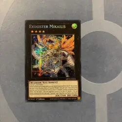Yugioh Exosister Mikailis Prismatic Secret Rare MP23-EN256 1st Ed Near Mint - Image 1