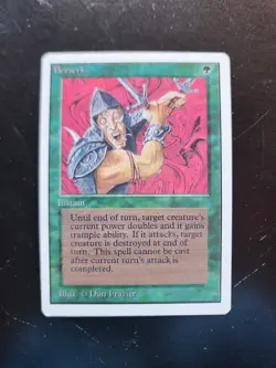 Berserk Magic: The Gathering MTG x1 Unlimited Edition Lightly Played English - Image 1