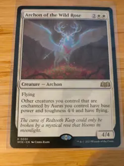 MTG Archon of the Wild Rose 0001 Wilds of Eldraine M/NM Free UK P&P - Image 1