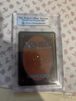 1993 MTG Magic The Gathering LEA Alpha Vintage Fear Beckett 9 Mint - Image 2