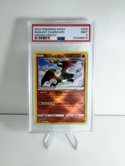 Pokemon TCG - Mint PSA 9 Radiant Charizard Crown Zenith #020/159 - Image 1