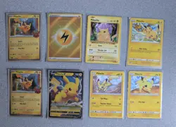 Pokemon Pikachu Card Lot; Near Mint - Image 1
