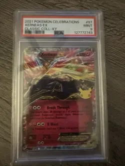 Pokemon Celebrations 25th Anniversary Xerneas EX Classic 97/146 PSA 9 GEM MINT - Image 1