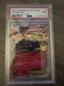 Pokemon Celebrations 25th Anniversary Xerneas EX Classic 97/146 PSA 9 GEM MINT - Image 2