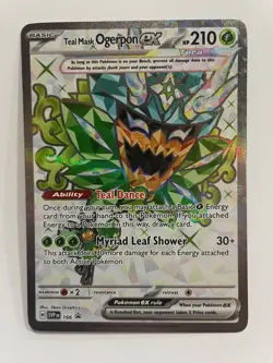 Pokemon TCG: 2024 Twilight Masq. Black Star Promo Teal Mask Ogerpon EX (SVP166) - Image 1