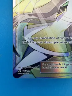 Lusamine Full Art Trainer 110/111 - Crimson Invasion Pokemon NM Minty Fresh - Image 4