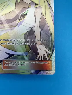 Lusamine Full Art Trainer 110/111 - Crimson Invasion Pokemon NM Minty Fresh - Image 5