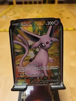 Pokemon TCG Evolving Skies Espeon v Full Art Holo Card 179/203 NM/M Condition - Image 1