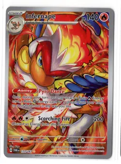 INFERNAPE 173/167 holo FA SV: Twilight Masquerade Pokemon TCG card - Image 1