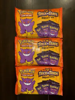 Pokemon Halloween Booster Bundle Trick Or Trade 40 Mini Packs x 3 Bags 360 Cards 820650850783 - Image 1
