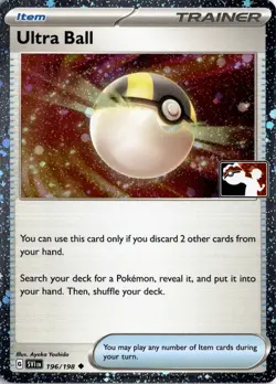 2024 Pokemon Ultra Ball 196/198 Prize Pack Series Stamped Cosmos Holo - Image 3