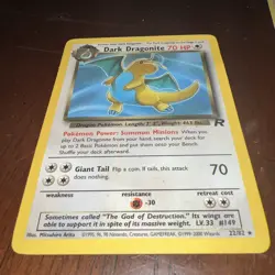 Dark Dragonite - 22/82 Team Rocket - Pokemon TCG - 2000 - Image 1