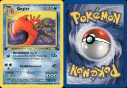 Pokemon - Fossil - 1999 - Kingler - Deutsch - NM - 31/62 - 1.Edition - Image 1
