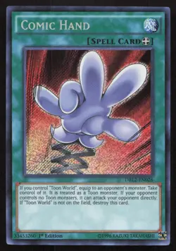 Yu-Gi-Oh TCG Dragons of Legend 2 #DRL2-EN026 Comic Hand Secret Rare,1st Edition - Image 1
