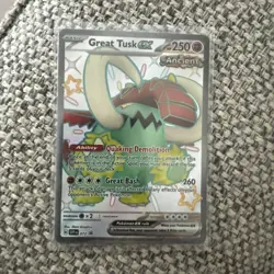 Pokemon TCG SVP 072 Great Tusk EX Black Star Promo Card - Image 1