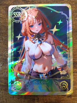 SSR Beautiful Waifu Card - Nilou - Goddess Story Genshin Impact FOIL - Image 1