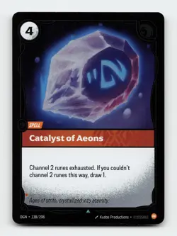 Catalyst of Aeons 138/298 Foil Riftbound Origins League of legends Card - Image 1