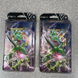 2-Pokemon TCG Trading Card Game V-Battle Deck Rayquaza V Sealed Theme Deck New - Image 1