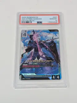 Aile Strike Gundam ST04-001 Beta - Gundam Card Game - PSA 10 - Image 1