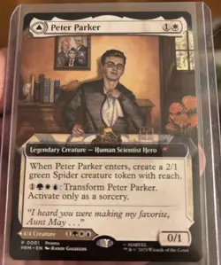 Peter Parker Amazing SpiderMan MTG Promo Magic The Gathering NYCC 2025 NM Mint - Image 3