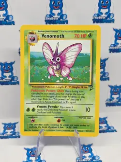 Venomoth 31/130 Pokemon Base Set 2 MP - Image 1
