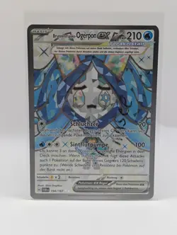 Pokemon Brunnenmaske-Ogerpon EX 194/167 Maskerade im Zwielicht Near Mint Deutsch - Image 1