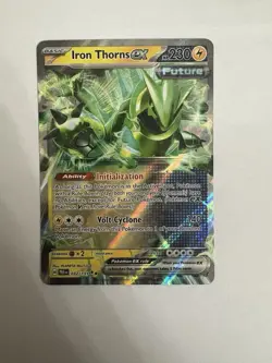 Iron Thorns Ex Pokemon SV06: Twilight Masquerade #077/167 Future TCG Art - Image 1