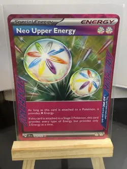 Neo Upper Energy 162/162SV05: Temporal Forces Ace Spec Holo Pokemon TCG - Image 1