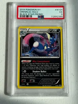 2014 Pokemon XY Black Star Promo GRENINJA HOLO #XY24! PSA 5! EXCELLENT! - Image 1