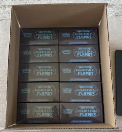 Pokemon Phantasmal Flames (opened) Case Elite Trainer Box. 10 Total Sealed ETB’s - Image 3