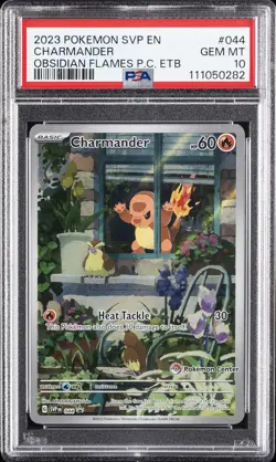 2023 POKEMON SVP EN-SV BLACK STAR PROMO #044 CHARMANDER PSA 10 - Image 1