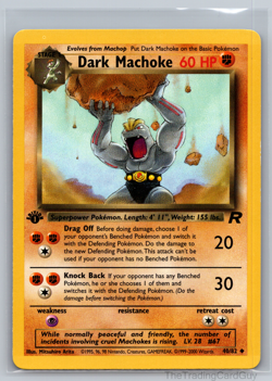 Pokemon - 1st Edition Team Rocket - Dark Machoke 40/82 - Uncommon NM - Image 1