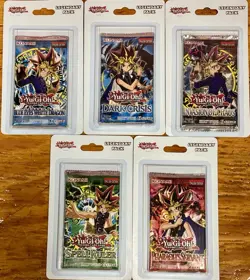 Yu-Gi-Oh! Lot Of 5 Legendary Booster Blister Packs - Variety Sealed Konami - Image 1