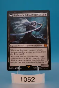 MTG Sephiroth, Fabled SOLDIER Sephiroth, One-Winged Angel Final Fantasy #115 - Image 1