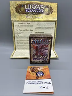 Magic The Gathering Urza’s Saga Starter Deck Box Rules Insert And DCI Insert - Image 1