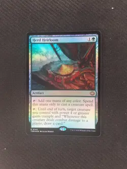 Magic The Gathering MTG - Tarkir: Dragonstorm - Herd Heirloom Foil - Single - Image 1