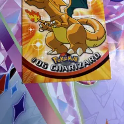 1999 Topps Pokemon TCG Charizard - #06 - Non-Holo - TV Series 1 Black Logo - Image 3