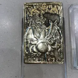 Pokemon 23K Gold Plated CHARIZARD Trading Card 1999 Burger King Limited Edition - Image 2