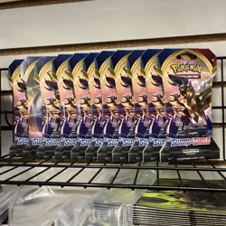 Pokemon TCG: Sword & Shield Sleeved Booster Pack Lot 10x Packs - Image 1