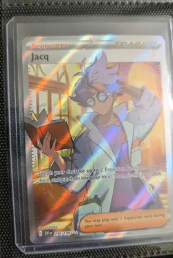 Pokemon TCG Jacq Scarlet & Violet Base Set Holo Ultra Rare Full Art Card 236/198 - Image 1